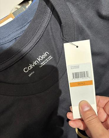 ck: Мужская футболка, S, Calvin Klein, Новый, цвет - Черный — 2