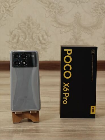 обмен на poco m3: Poco X6 Pro 5G, Колдонулган, 256 ГБ, түсү - Боз, 2 SIM