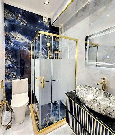 Duş kabinaları, arakəsmələr: Yeni Arakəsmə, Künc üçün, Ödənişli çatdırılma — 34