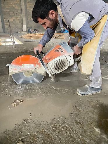 Beton işləri: Beton kəsimi xidməti - Beton, dəmir-beton və daş konstruksiyaların — 1