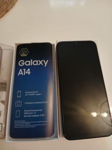 a14 kabro: Samsung Galaxy A14, 128 GB, rəng - Qara, Barmaq izi, İki sim kartlı, Face ID
