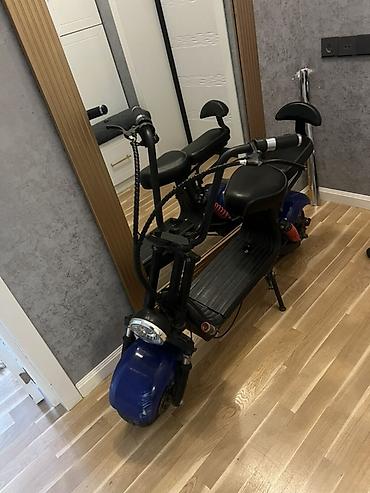 velosiped land rover: Elektrikli skuter – chopper tipli şəhər modeli - Rəng: mavi/göy — 3