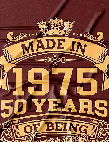 лимитированная: ✅ Футболка для тех кто родился в 1975 году!!! ⚡️⚡️⚡️ — 3