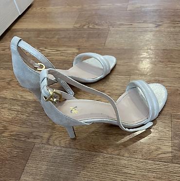 Босоножки, сандалии, шлепанцы: Босоножки, 38, H&M, Новый, цвет - Серебристый, Самовывоз — 2
