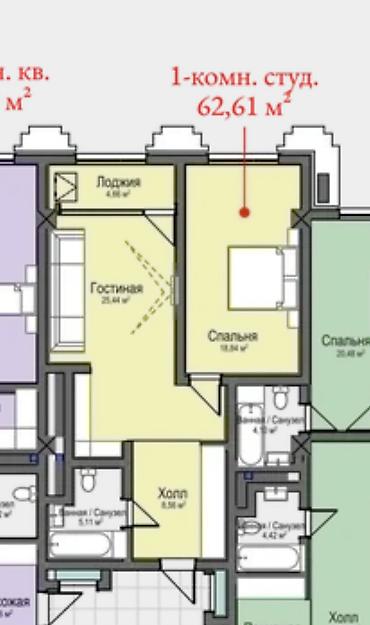 кж групп квартиры: Элитка, 1 комната, 62 м² — 7