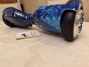 Elektrik nəqliyyatı: Elektrikli giroskut (hoverboard) – mavi “galaxy” dizayn - Təkər — 9