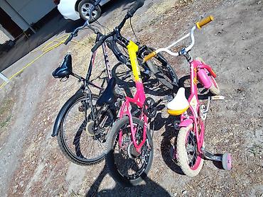 Детские велосипеды: Үч велосипед сатылат 1) Детский велосипед Starke (розовый) - Колеса — 2