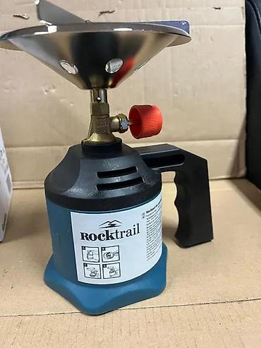 gasni grejaci: Rocktrail prenosni gasni rešo za kampovanje – max. 1200 W - Kompaktan — 2