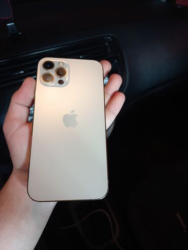 Apple iPhone: IPhone 12 Pro, 128 GB, Matte Gold, Face ID