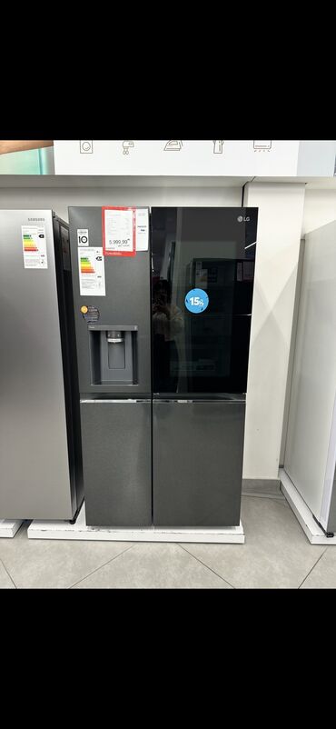 islemis soyducular: İşlənmiş 2 qapılı LG Soyuducu Satılır, rəng - Qara, Dispenserli