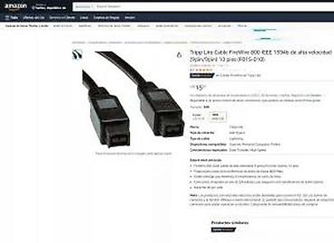 Kablovi i adapteri za kamere: FireWire 800 (IEEE 1394b) kabl – 9‑pin na 9‑pin - Tip konektora — 8