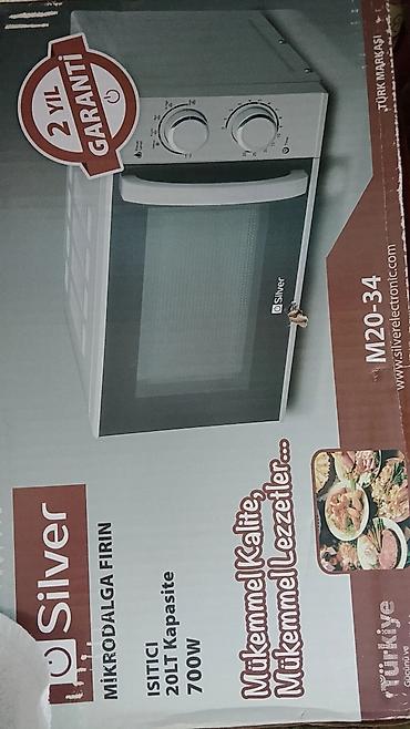 mikrodalğa: Silver M20-34 mikrodalğa sobası - Güc: 700 W - Həcmi: 20 litr - — 1