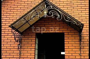 070-879-88-41 Dəmir-bəzəkli giriş çardaqları və vizorlar - Material lalafo.az -da 070-879-88-41 Dəmir-bəzəkli giriş çardaqları və vizorlar - Material