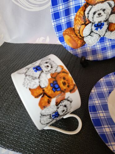 Kuhinjski setovi: Porcelanski nov,vintaz nemacki set za decu. Porcelanski trodelni — 8