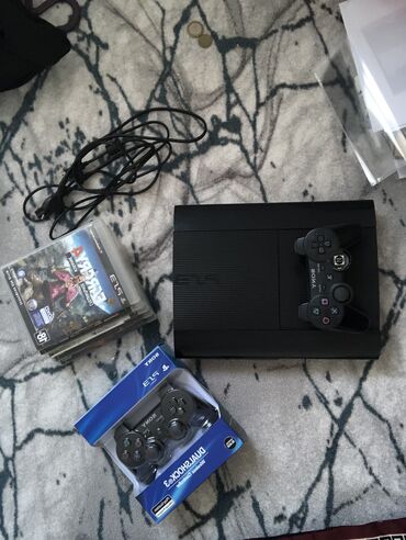 Видеоигры и приставки: Ps 3 Super Slim 5 игр Gta V, Farcry4 The last of Us Minecraft