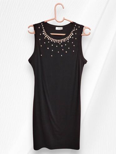 dzemper sa kosulja kragnom: L (EU 40), color - Black, Cocktail, Without sleeves
