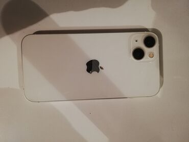 айфон x в рассрочку: IPhone 13, Колдонулган, 128 ГБ, Ак, Заряддоочу түзүлүш, Каптама, Кабель, 88 %