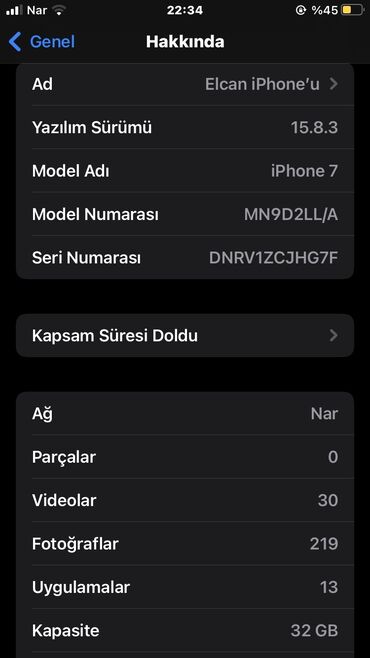 ayfon 7 32: IPhone 7, 32 GB, Qara