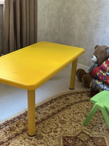 пластиковые столы и стулья для детей: Балдар үчүн үстөл, Желим