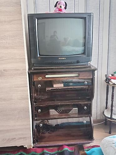 televizor per page 40: İşlənmiş, Düz TV altlığı, Polkalı, Taxtalı, Azərbaycan — 1