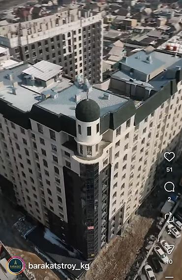 64: 1 комната, 49 м², Кок-Жар мкр Элитка, 2 этаж, ПСО (под самоотделку) — 4