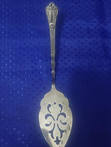paslanmayan polad: Metal tort/piroq spatulası – klassik dizayn melxior üstü gümüş - — 2