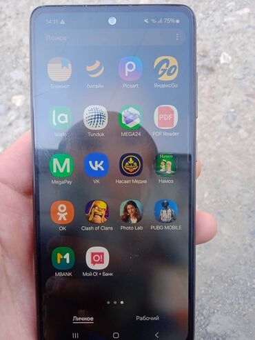 Samsung: Samsung Galaxy A52, Б/у, 256 ГБ, цвет - Черный, 2 SIM