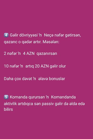 Xanmlar ucun Iw vokansiyasi buyrub yaza bilersz