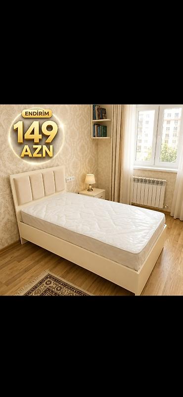 tek neferlik taxt: Endirim: 149 AZN Məhsul: Tək nəfərlik çarpayı və döşək dəsti - Rəng — 1