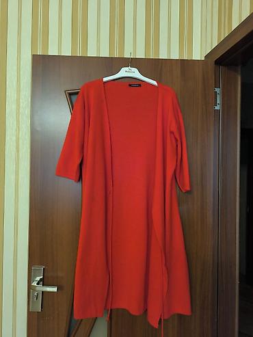 Trendyol qadın kardiqanı - Rəng: parlaq qırmızı - Model: açıq önlü