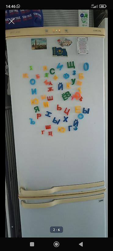mini refrigerator: Холодильник Samsung, Б/у, Двухкамерный, De frost (капельный), 60 * 180 * 50 — 4