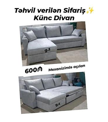 *Künc Divan 600Azn* ✔️Mexanizimlə açılan və Bazalı *📌Yastıqlar qiymətə lalafo.az -da *Künc Divan 600Azn* ✔️Mexanizimlə açılan və Bazalı *📌Yastıqlar qiymətə