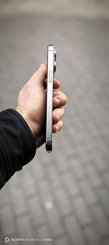 balaca iphone: IPhone 15 Pro Max, 256 GB, Natural Titanium, Sənədlərlə, Zəmanət, Face ID — 5