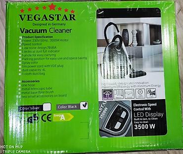 Məişət texnikası: Tozsoran Vegastar made for Germany 3500 watt turbo guc sessiz torbali — 7