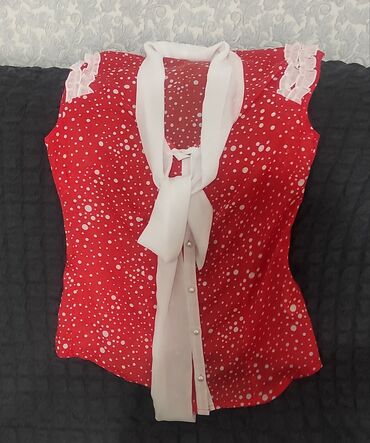 женские летние блузки цветочный принт: Блузка, Классическая модель