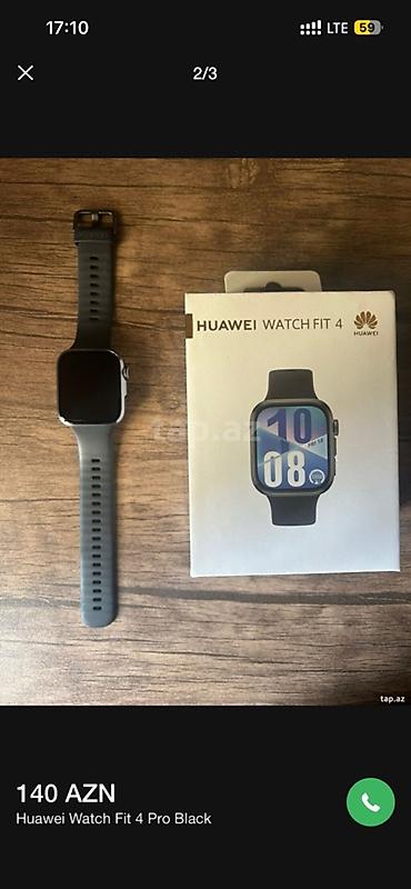 xiaomi mi band 1: Huawei Watch Fit 4 Pro – Black - Rəng: Qara - Korpus: düzbucaqlı — 2