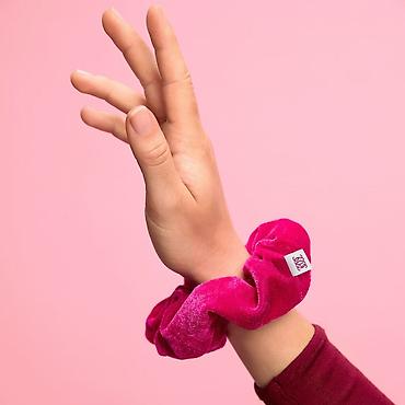 Cibli saç aksesuarı – iri, yumşaq “scrunchie” - Material: məxməri