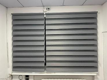 Жалюзи и рольшторы: Рулонные шторы «день-ночь» (зебра), серые оттенки. - Конструкция — 3