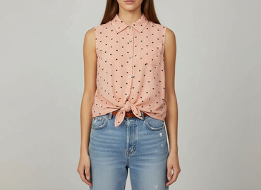 spodnie z serduszkiem: Sinsay, Women's blouse, size S