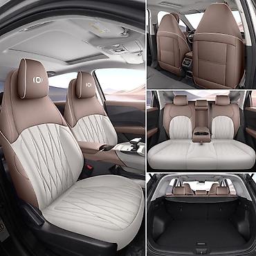 Чехлы Экокожа, С подушкой, цвет - Белый, Changan, Новый, Самовывоз, Бесплатная доставка, Платная доставка