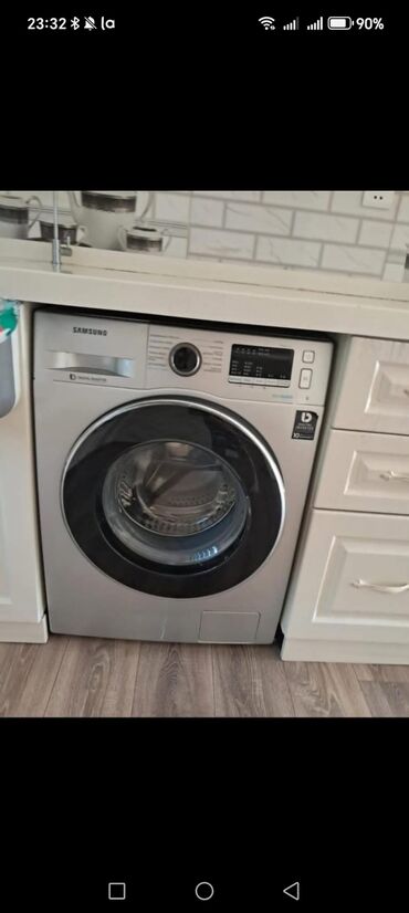 Su qızdırıcı kranlar: Paltaryuyan maşın Samsung, 7 kq, İşlənmiş, Avtomat, Qurutma var, Kredit yoxdur, Ünvandan götürmə, Pulsuz çatdırılma, Ödənişli çatdırılma
