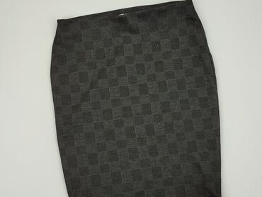 czarne lniana spódnice: Skirt, M (EU 38), condition - Good