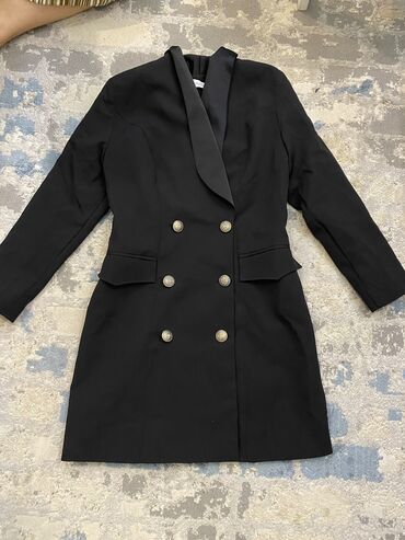 короткий пиджак: Вечернее платье, Классическое, Короткая модель, Атлас, С рукавами, M (EU 38)