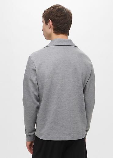мужская одежда mango: Свитшот Mango Man Состав, % Хлопок - 61%, Полиэстер - 24%, Вискоза - — 5