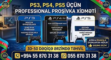 ady elaqe: Təmir Sony Playstation, Proqram təminatının yüklənməsi, Zəmanətlə — 1