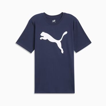 однотонные футболки: Мужская футболка, L (EU 40), Puma, Новый, цвет - Синий, Самовывоз, Платная доставка