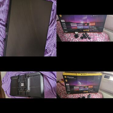 zimmer smart tv: Zimmer Televizor 108 ekran smart 2.3 ayin televizorudu tecili satilir