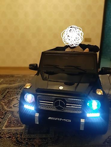 masın oyunları: Uşaq üçün elektromobil – Mercedes-Benz G-Class (AMG üslubunda), qara — 1