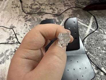 Рули: Игровой руль с педалями для ПК/консолей - Комплект: руль с лепестками — 8