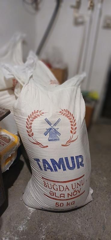 Un: Məhsul: TAMUR buğda unu – əla növ Qablaşdırma: 50 kq-lıq kisə — 1